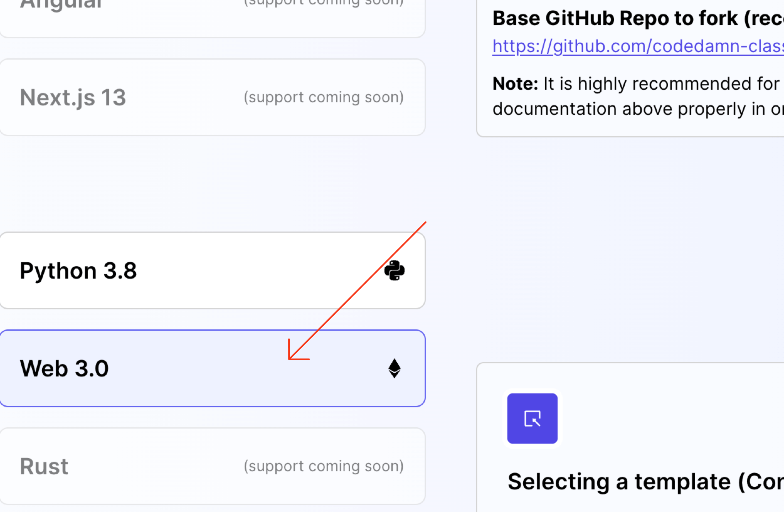 Setting a container image
